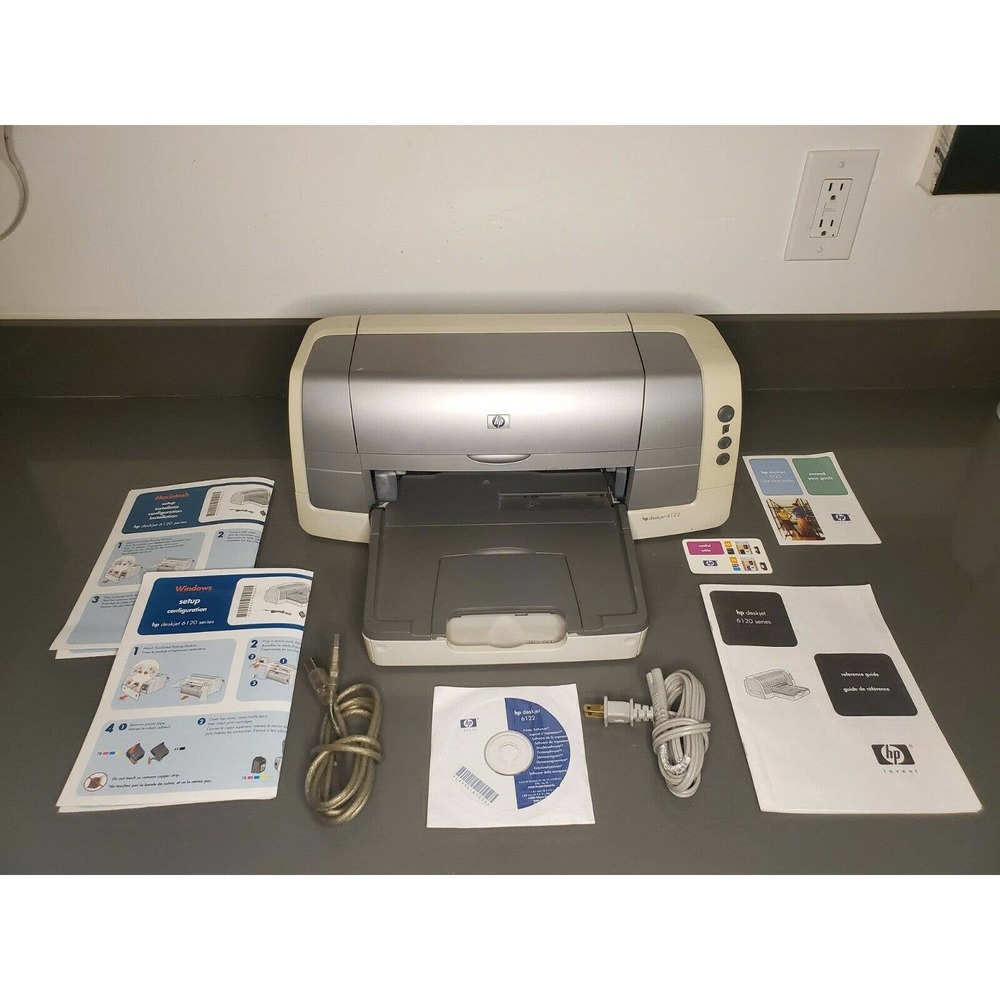 HP Deskjet 6122 Printer with Original CD & Manuals
